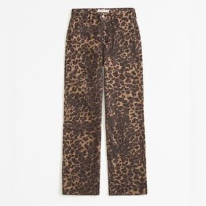 Abercrombie & Fitch animal print jeans size 28